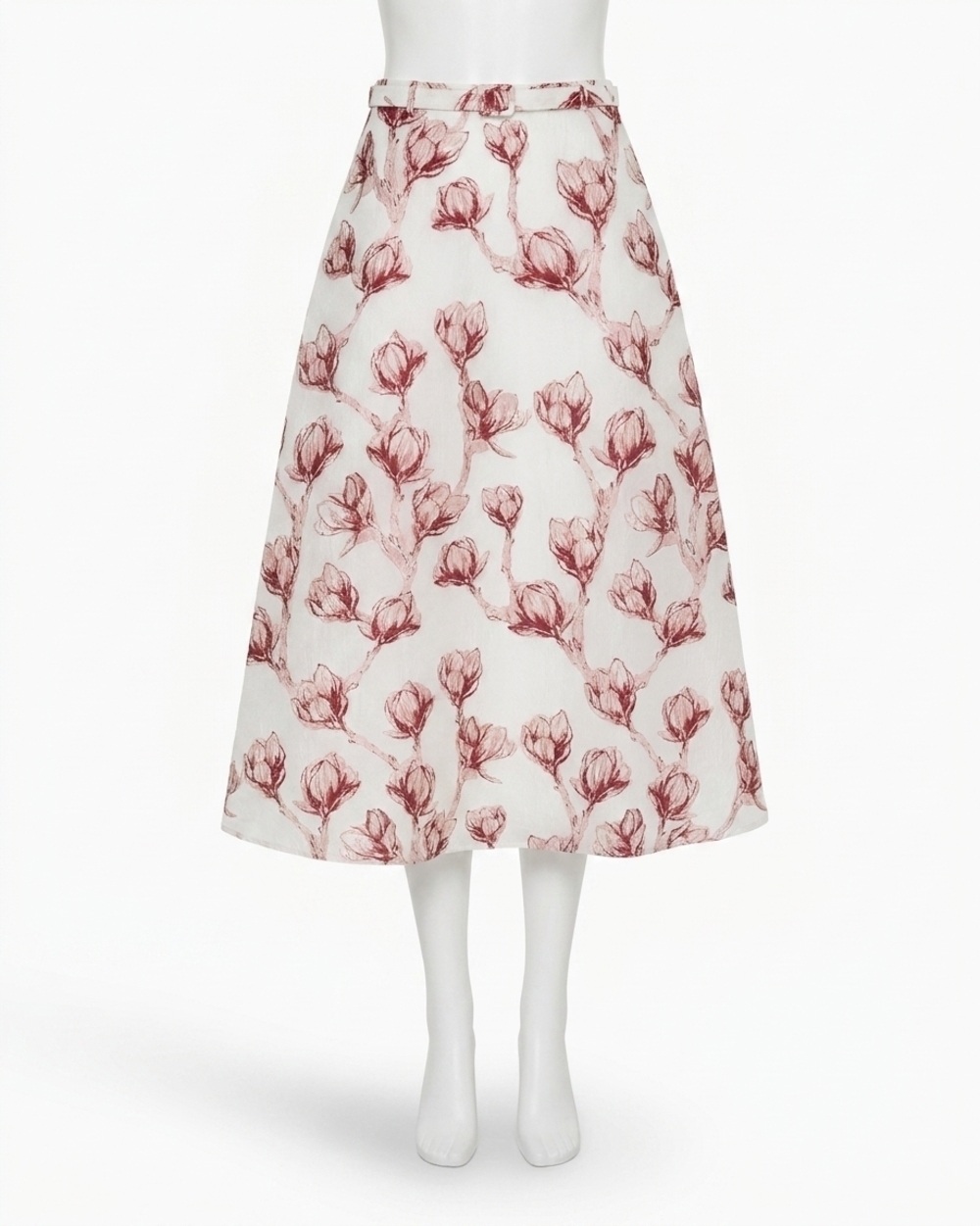 NEW MILLY noella midi skirt in floral